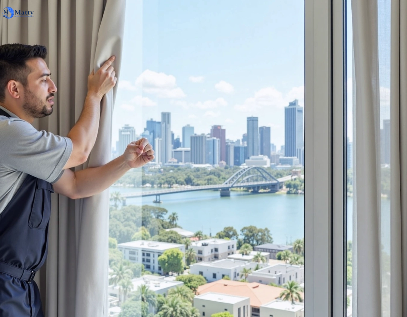 Professional curtain steam cleaning service everton-hills QLD by Matty Curtain Cleaning
